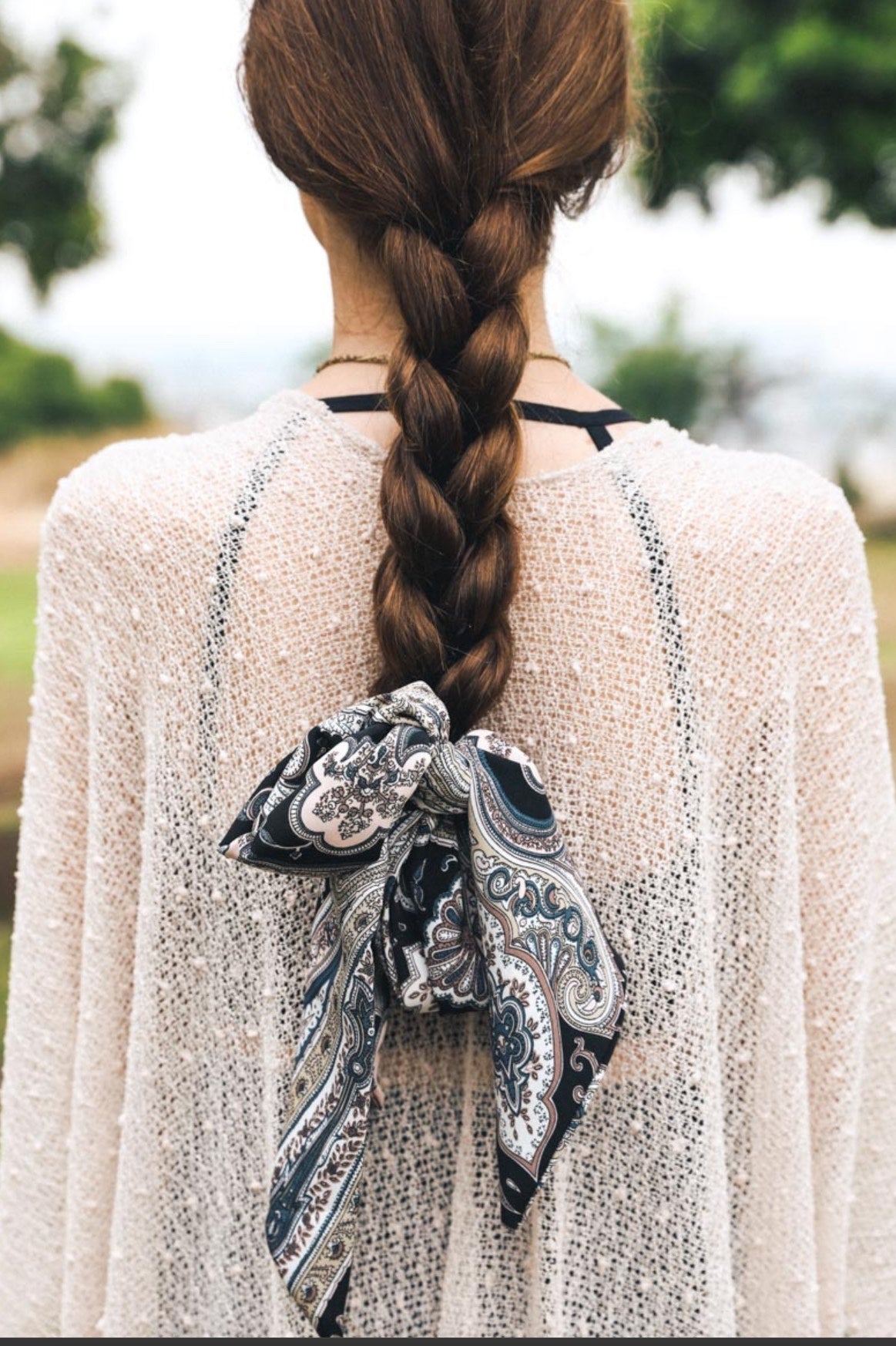 Versatile Paisley Neckerchief Scarf