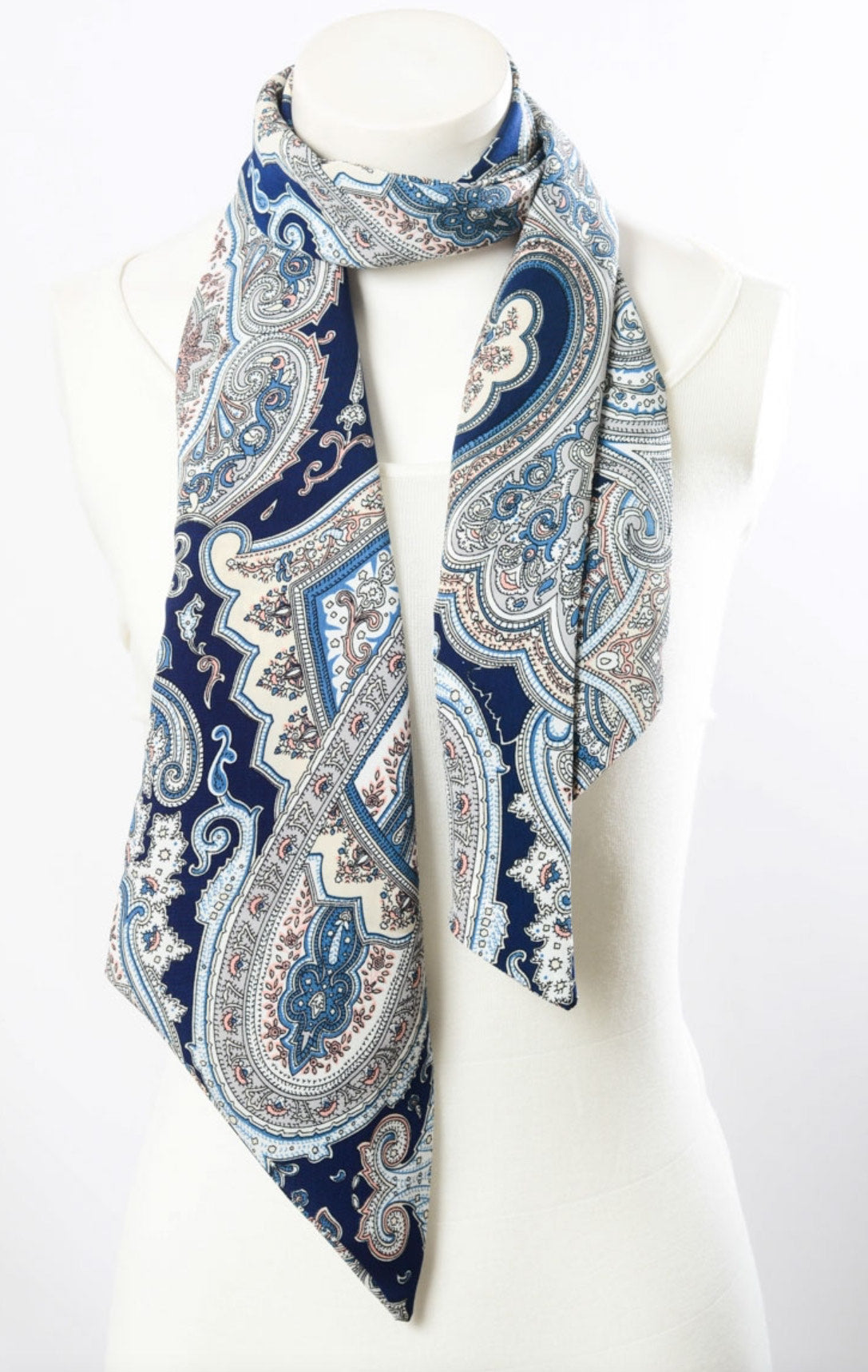 Versatile Paisley Neckerchief Scarf