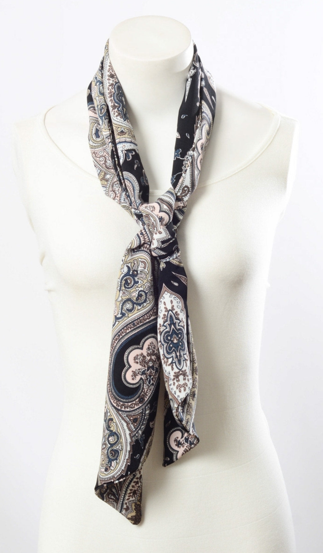 Versatile Paisley Neckerchief Scarf